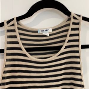 Gold and black cotton  tank top